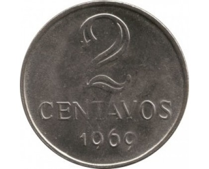 Бразилия 2 сентаво 1967-1975