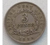 Британская Западная Африка 3 пенса 1938