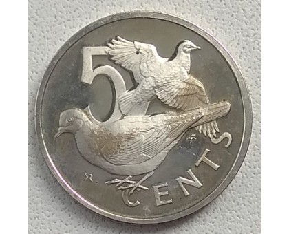 Британские Виргинские острова 5 центов 1973-1984