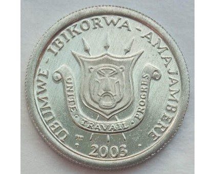 Бурунди 1 франк 1976-2003
