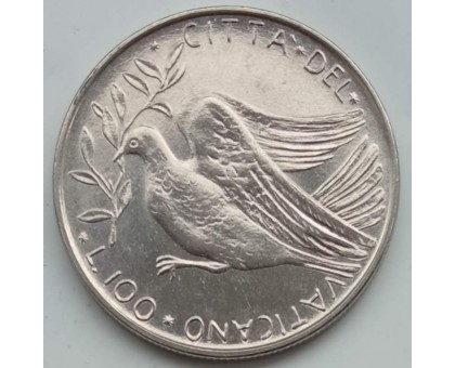 Ватикан 100 лир 1970-1977