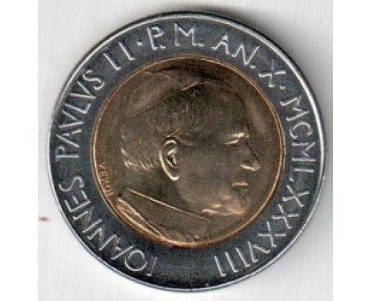 Ватикан 500 лир 1988