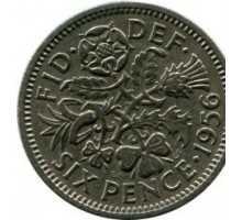 Великобритания 6 пенсов 1956
