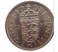 Великобритания 1 шиллинг 1965 Английский герб