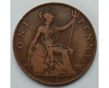 Великобритания 1 пенни 1917