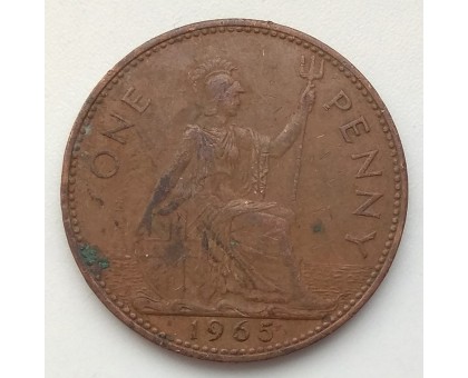 Великобритания 1 пенни 1965