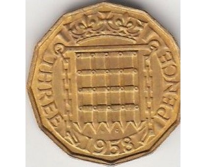 Великобритания 3 пенса 1958