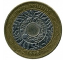 Великобритания 2 фунта 1998-2015
