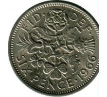 Великобритания 6 пенсов 1966