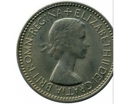 Великобритания 1 шиллинг 1953 Английский герб