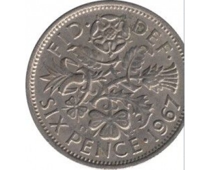 Великобритания 6 пенсов 1967
