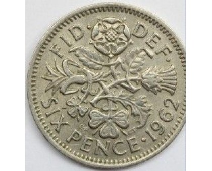 Великобритания 6 пенсов 1962