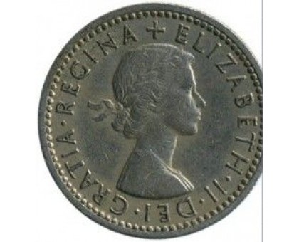 Великобритания 6 пенсов 1954