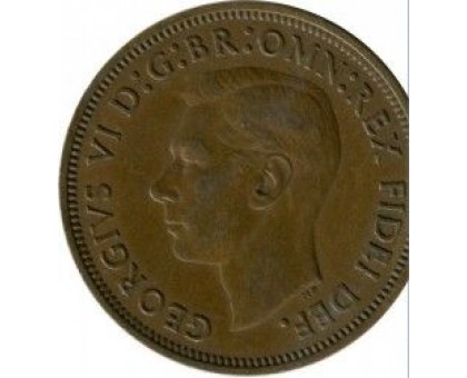 Великобритания 1/2 пенни 1949