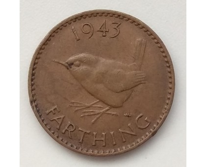 Великобритания 1 фартинг 1943