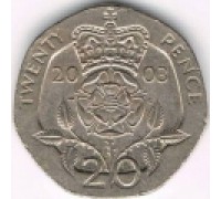 Великобритания 20 пенсов 1998-2008