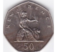 Великобритания 50 новых пенсов 1969-1981