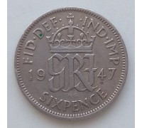 Великобритания 6 пенсов 1947