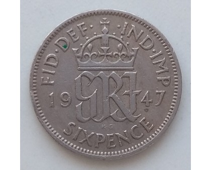 Великобритания 6 пенсов 1947