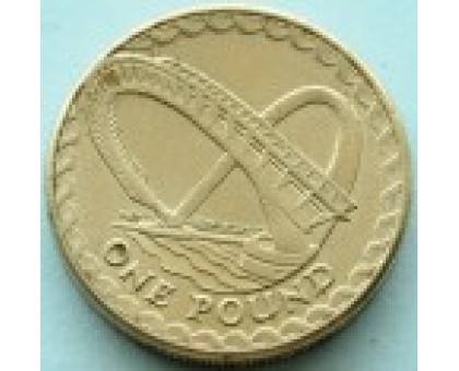 Великобритания 1 фунт 2007