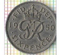 Великобритания 6 пенсов 1950