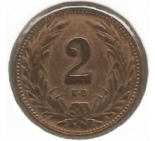 Венгрия 2 филлера 1908
