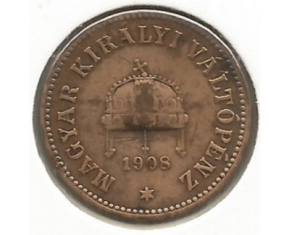 Венгрия 2 филлера 1908
