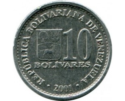 Венесуэла 10 боливаров 2001-2004