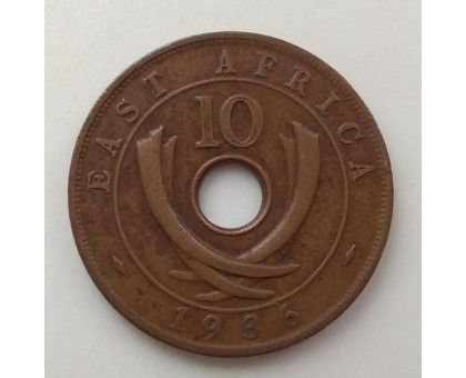 Британская Восточная Африка 10 центов 1936