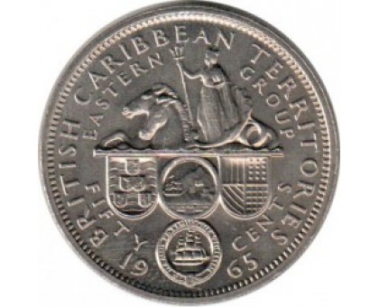 Восточные Карибские острова 50 центов 1955