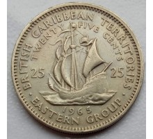 Восточные Карибы 25 центов 1955-1965