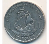 Восточные Карибы 1 доллар 2002-2007