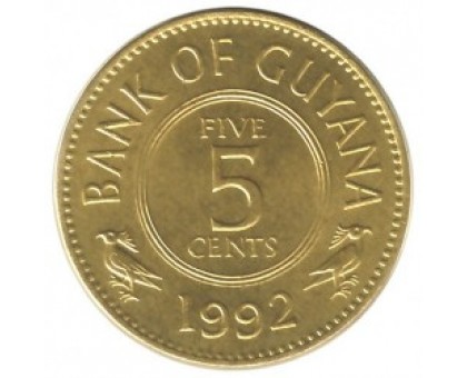 Гайана 5 центов 1967-1992