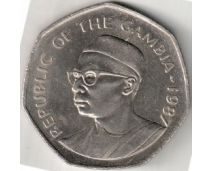 Гамбия 1 даласи 1987