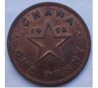Гана 1 пенни 1958