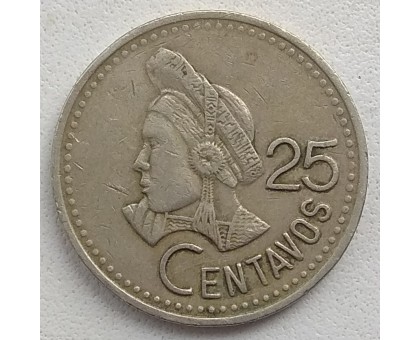 Гватемала 25 сентаво 1977-2000