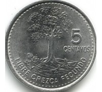 Гватемала 5 сентаво 2009-2014