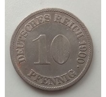 Германия 10 пфеннигов 1900 G
