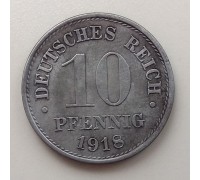 Германия 10 пфеннигов 1918