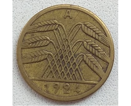 Германия 5 пфеннигов 1924 А