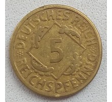 Германия 5 пфеннигов 1925 А
