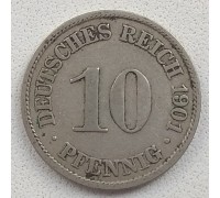 Германия 10 пфеннигов 1901 A