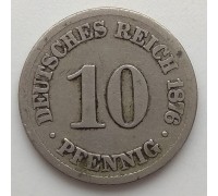 Германия 10 пфеннигов 1876
