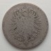 Германия 10 пфеннигов 1875 F