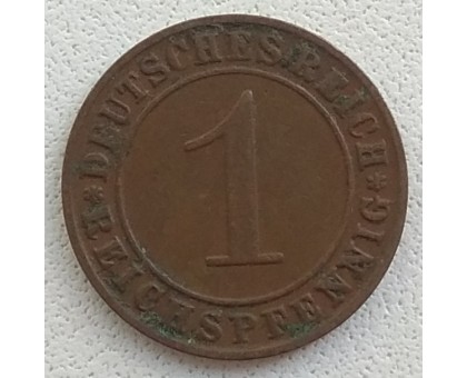 Германия 1 пфенниг 1928 D