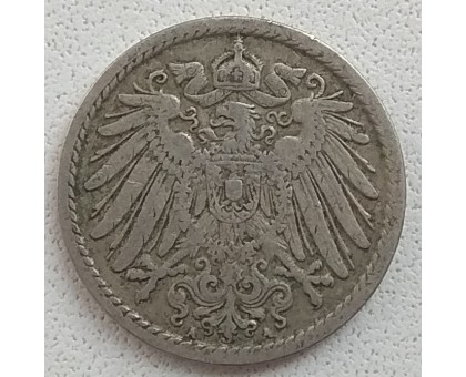 Германия 5 пфеннигов 1907 A