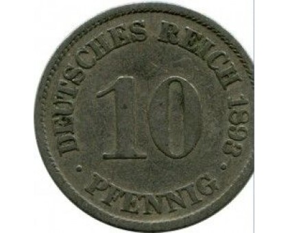 Германия 10 пфеннигов 1893 A
