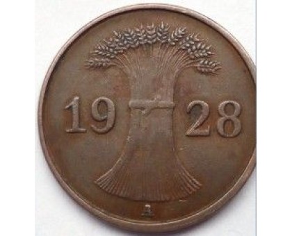 Германия 1 пфенниг 1928 А