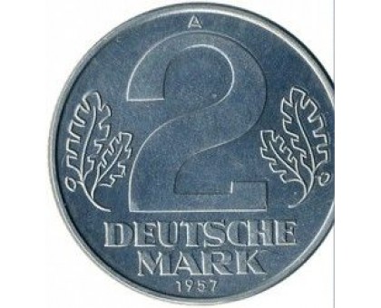 Германия (ГДР) 2 марки 1957