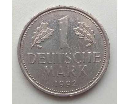 Германия (ФРГ) 1 марка 1992 A